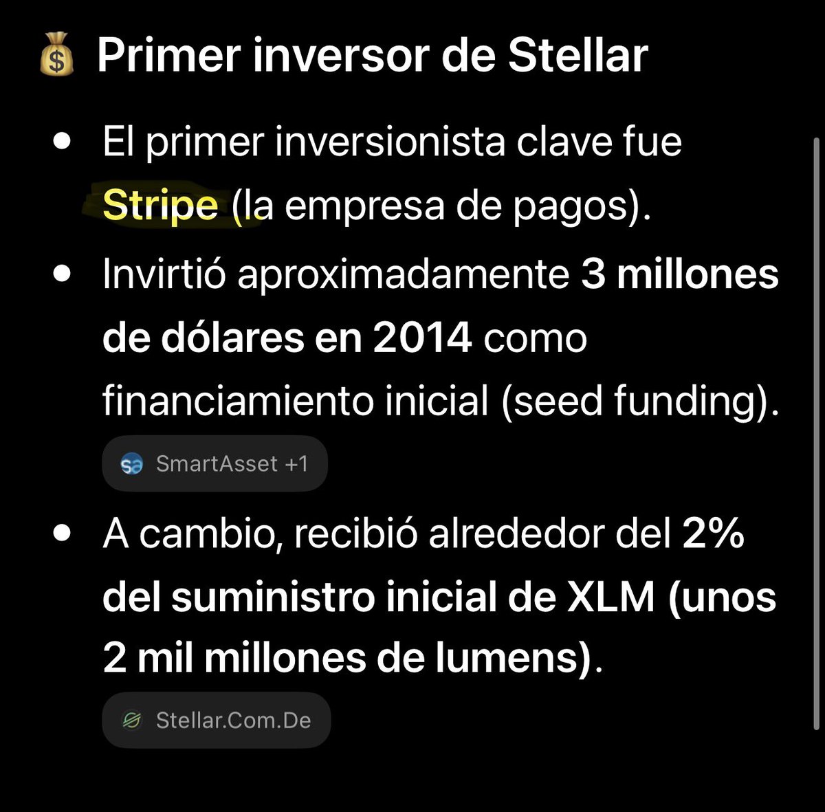 Kosmor1's tweet photo. @NicoCabrera92 La segunda blockchain tiene que ser stellar!! 😉 https://t.co/HIQaqju5Rp