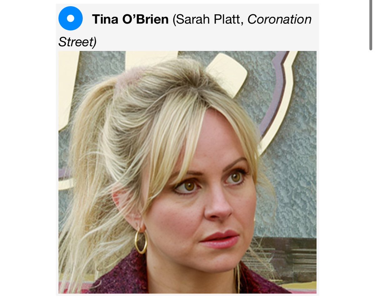 ilovelucyfallon's tweet photo. PLS vote TINA and the PLATTS!!!  @itvcorrie @insidesoapmag 🥰🥰 #corrie https://t.co/djD1avVfgk