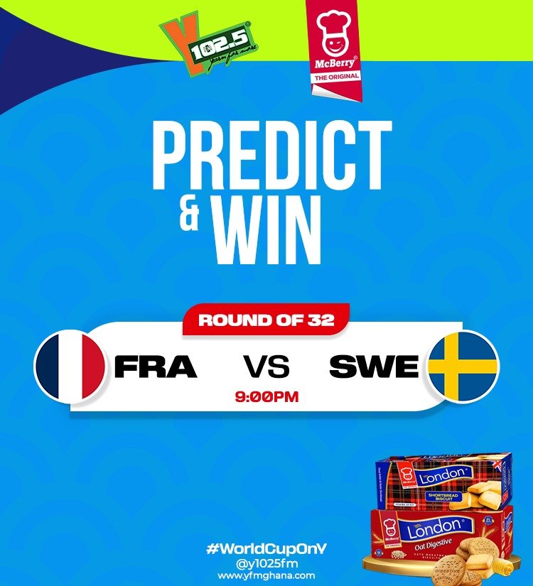 y1025fm's tweet photo. Let's  GO! 🔥🔥🔥

Powered by: @McberryGhana

#YfmGhana #WorldCupOnY #FIFAWorldCup2026 #WorldCup https://t.co/EevX58qqDc