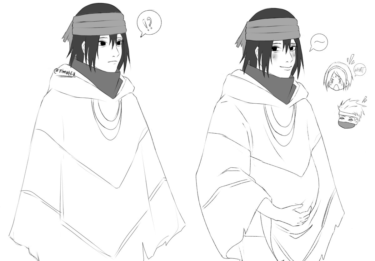 rimutru's tweet photo. #narusasu so many people keep saying sasuke was pregnant during this outfit, well... https://t.co/dTfuAD36QC
