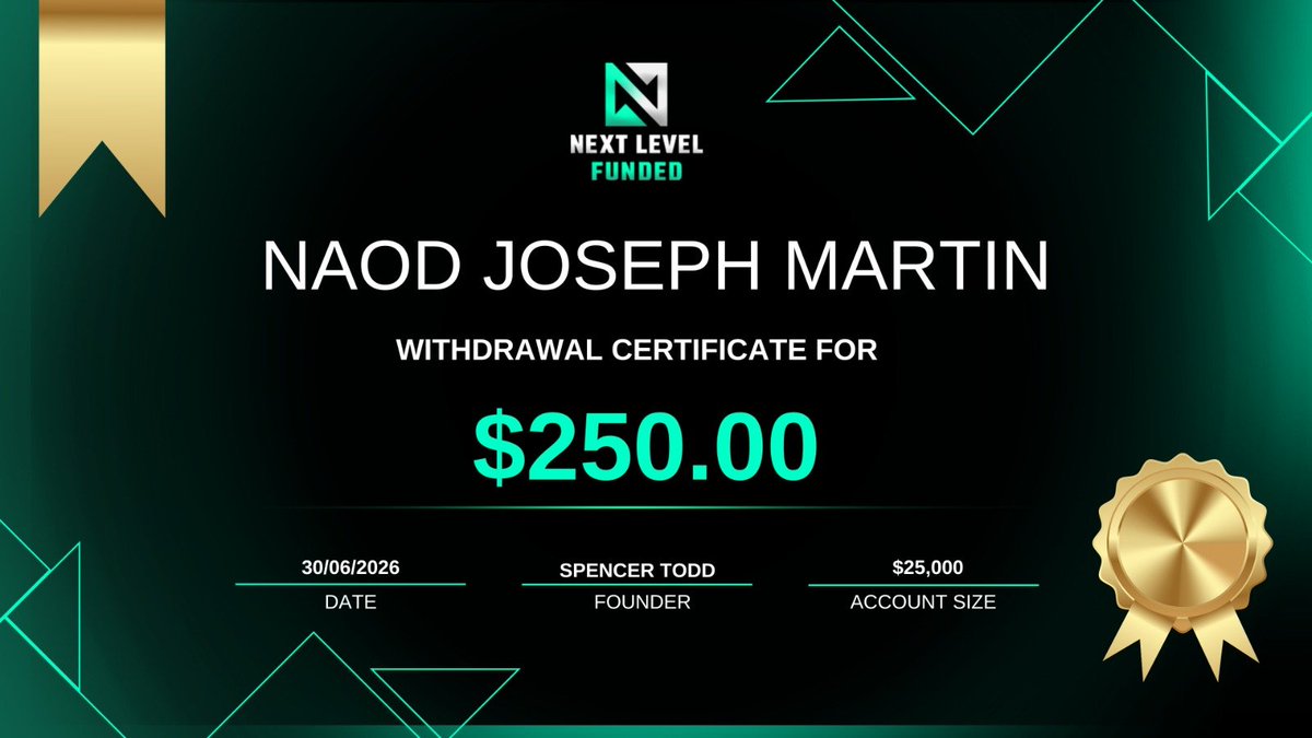 NextLvlFunded's tweet photo. The best proof a prop firm can show?

Traders getting payouts.

Congratulations to today's NLF payout recipients. Keep building. https://t.co/rPdbHxk6ep