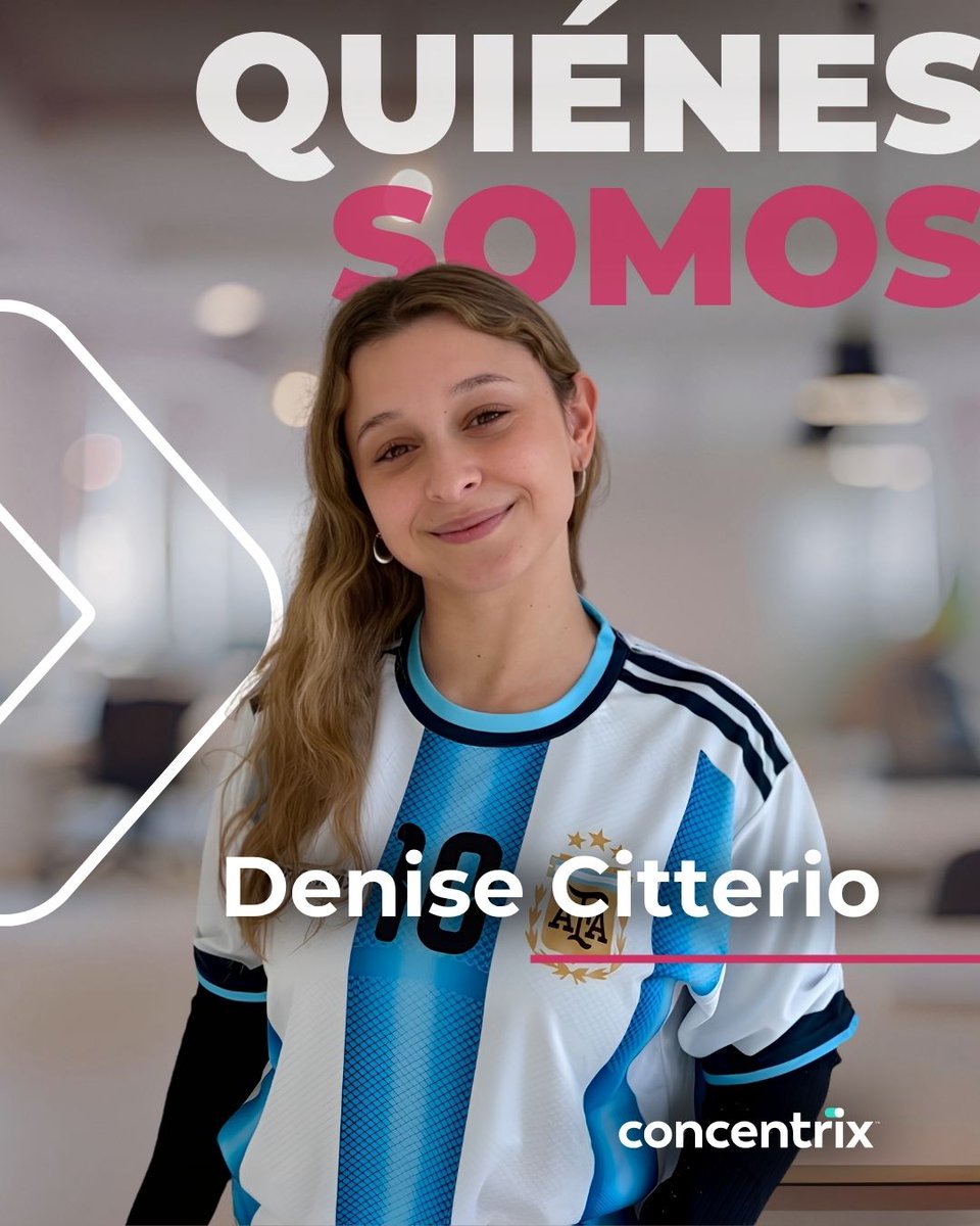 Concentrix_ARG's tweet photo. ✨ En cada historia que compartimos hay personas que hacen de Concentrix un lugar único.

En esta edición de Quiénes Somos, conocemos a Denise Citterio, integrante del equipo de People Solutions.

#Concentrix #QuienesSomos #PeopleSolutions #LifeAtConcentrix https://t.co/uJMHFrcIad