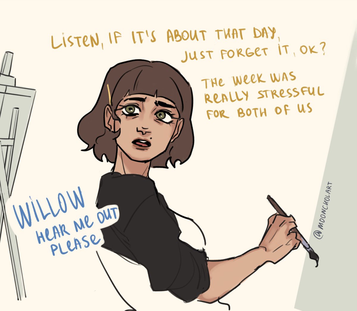 mooncholart's tweet photo. New part of #lesbyler comic https://t.co/xOaBVCT9wq