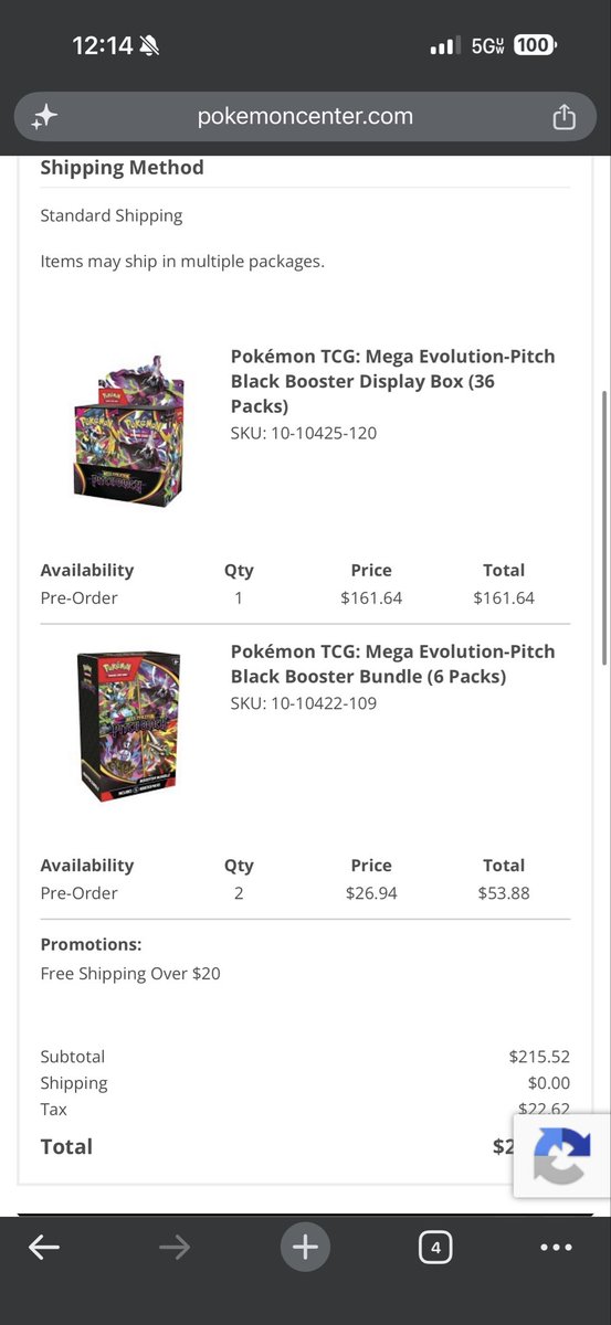 Jadedsun's tweet photo. Got down to 7 minutes after and hour wait in the Pokemon Center queue and BAM! Requeued to 3+ hrs. Decided to wait it out and glad I did! Never give up! Thanks @PokemonDealsTCG as always for the alerts! The $5/month discord is where it’s at!!! https://t.co/WzxbShUp2j