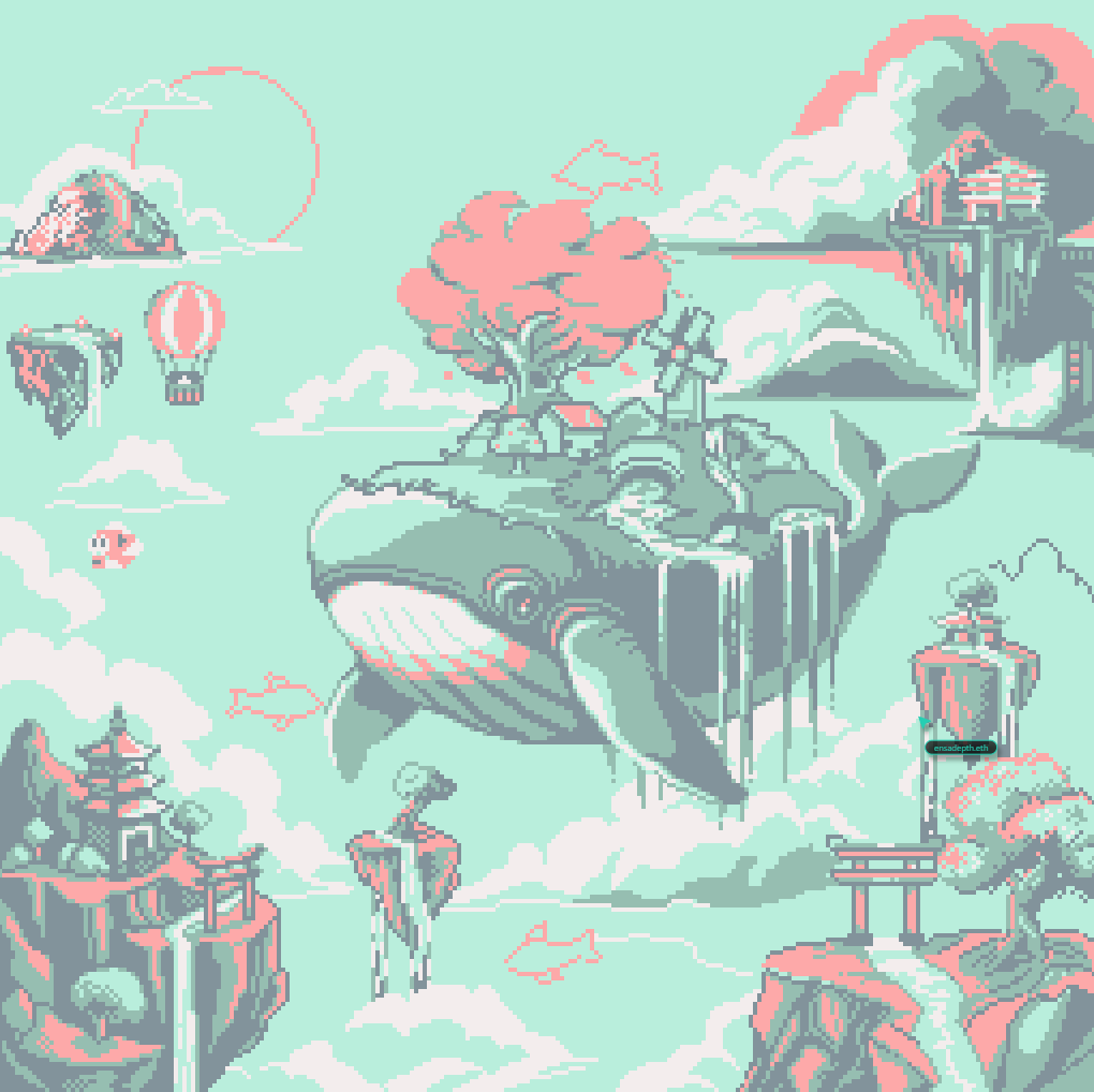 kasualejo's tweet photo. @basepaint_xyz I love floating islands; they have a strange but familiar magic. Also there is my art. :) https://t.co/kiw2VYxCRB