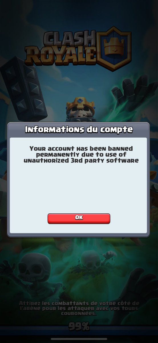 Mael0oec's tweet photo. @emilia_royale bonjour voici mon #20JQGRP8GC j’ai était ban def pour cette raison.. mais il s’avère totalement d’une erreur! Je n’ai jamais  utilisé de logiciel tiers pour tricher ni même de mod est ce possible de re vérifier car c’est injuste! Merci d’avance https://t.co/ULfjD8kXGe