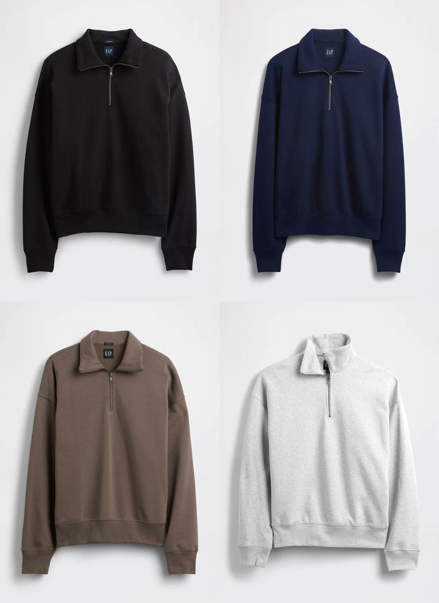 Gap Heavyweight Oversized Quarter Zip on sale for only $27.90 w