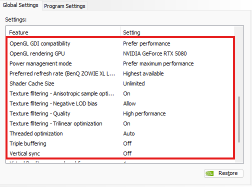 SAIYANFPS's tweet photo. 🚨NVIDIA USERS

Your NVIDIA Control Panel settings might be LOSING you FPS

Try these as a baseline for competitive games⬇️ https://t.co/eroBdC78xp