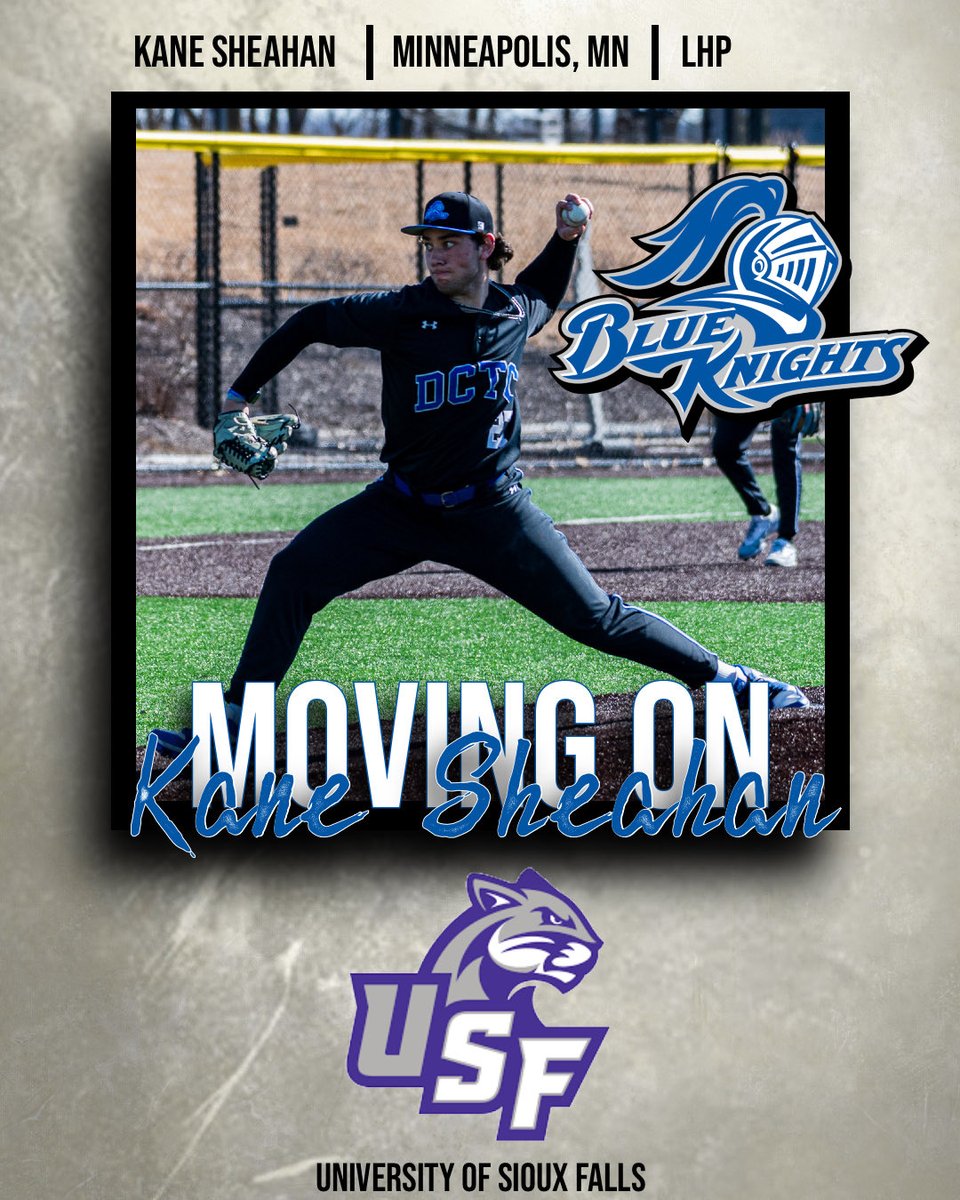 BaseballDctc's tweet photo. Congrats to sophomore left handed pitcher, Kane Sheahan, on finding his future home with the University of Sioux Falls Cougars! We are incredibly excited for Kane and his family and to follow along with his future! https://t.co/gbQKLwwSp3