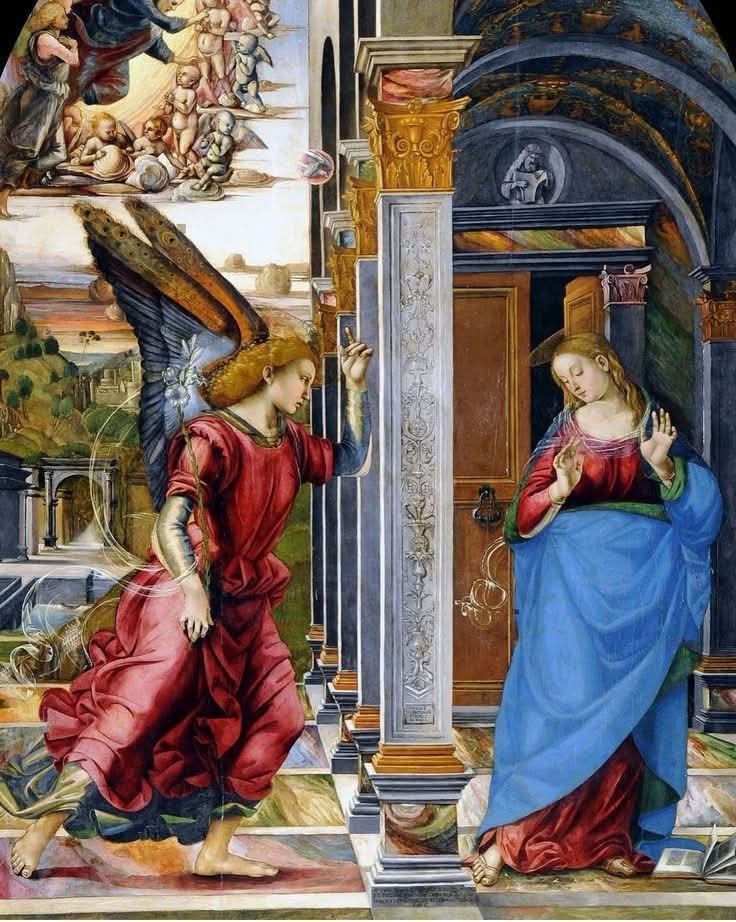 RamellaUgo's tweet photo. Luca Signorelli 1445 1523 la meravigliosa Annunciazione https://t.co/I0ReWxoVNc