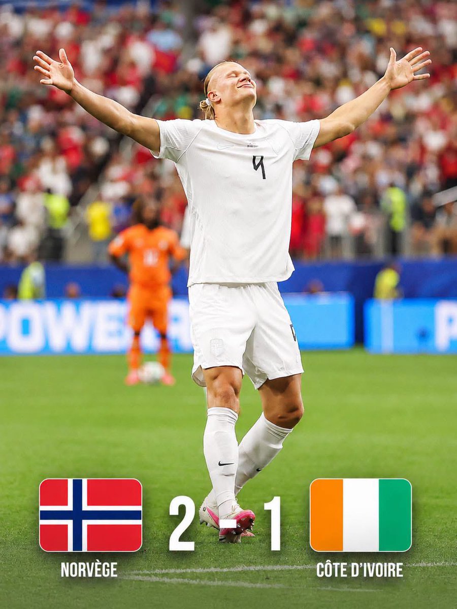 rdcmonde_mag's tweet photo. 🇨🇮 Fin de parcours pour les Éléphants. Dominatrice mais trop imprécise dans le dernier geste, la Côte d’Ivoire s’incline 2-1 face à une Norvège ultra-réaliste. Après l’égalisation d’Amad Diallo, Erling Haaland a frappé en fin de match pour envoyer les Scandinaves en huitièmes. Une élimination frustrante, mais une campagne historique pour les Ivoiriens. 

#FIFAWorldCup #CIVNOR #Football