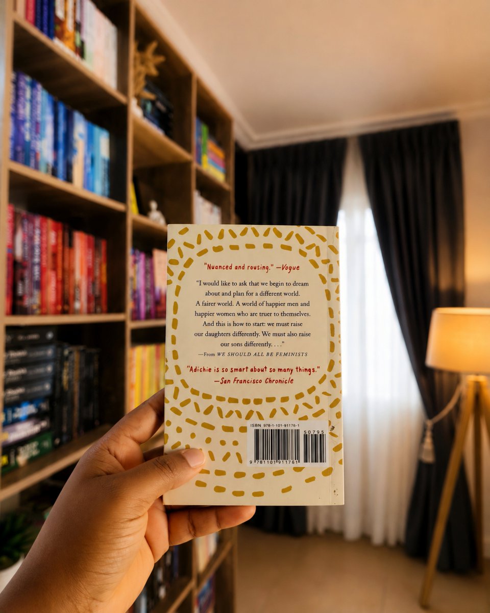 readwithmilly's tweet photo. This is one of the tiniest books in my collection, but don't let its size fool you. Reading it felt like having a Feminism 101 conversation with Chimamanda herself. https://t.co/ztl7ecmReK