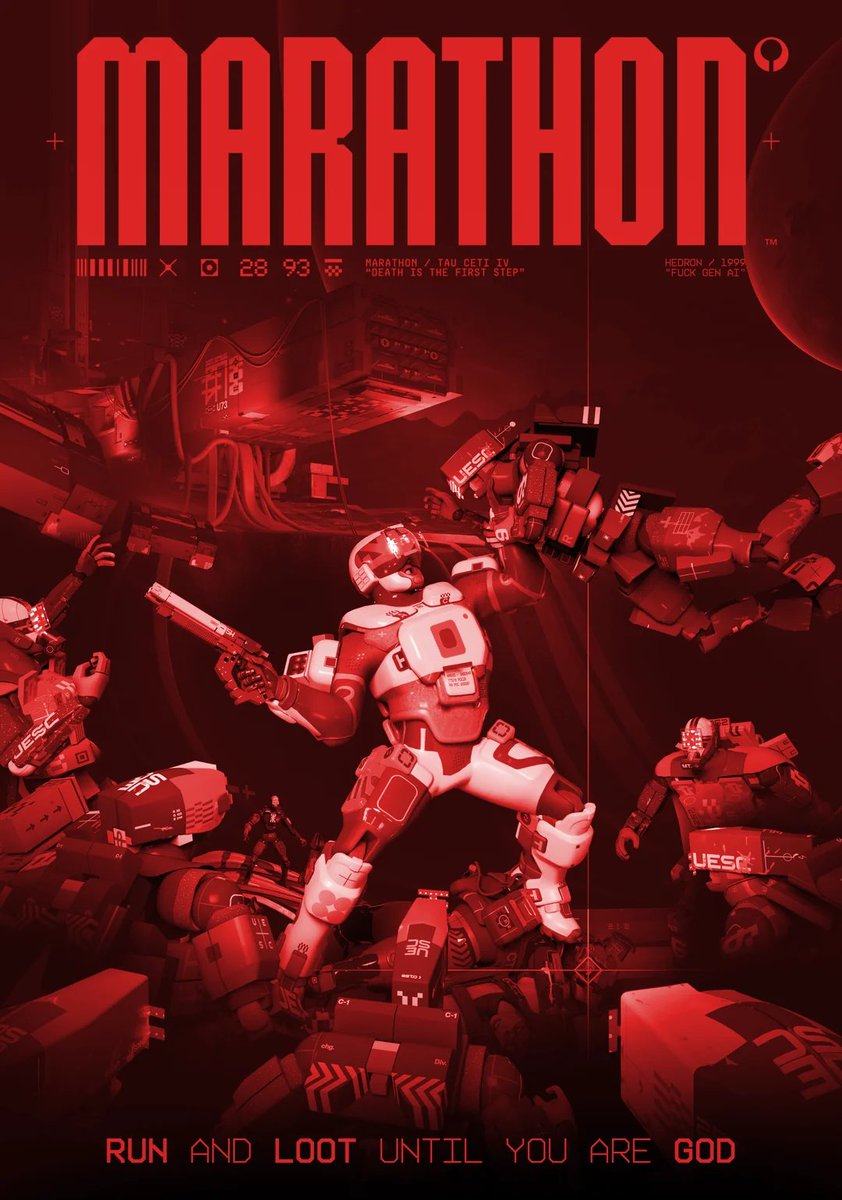 MarathonGameHQ's tweet photo. Marathon poster, based on the Doom 2016 poster

Via/hedron1999 https://t.co/jHh7fLFgO3