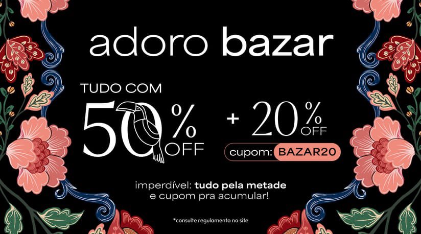 cupomdalaine's tweet photo. TUDO COM 50% OFF + 20% EXTRA 💘
🧚Meu cód: 7e7467
+ Cupom: BAZAR20
🔗 https://t.co/Bpb8rEmZFA
Farm #farmrio https://t.co/At7cuGSS3g