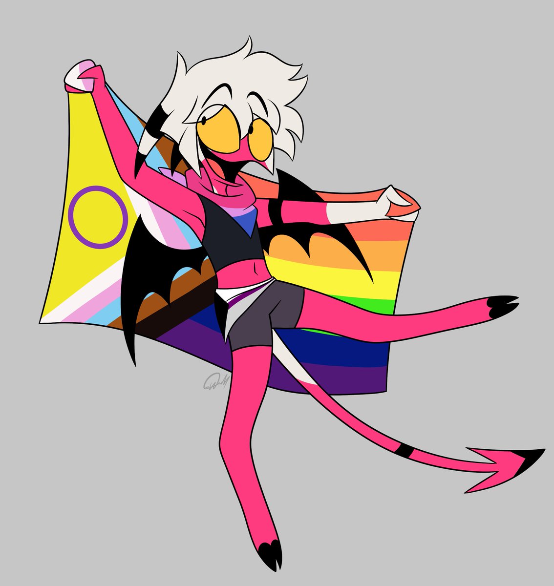 AnimatedMau's tweet photo. Happy Pride Everyone! 🌈✨
Here its my Imp! https://t.co/gDS9ZIIvRH