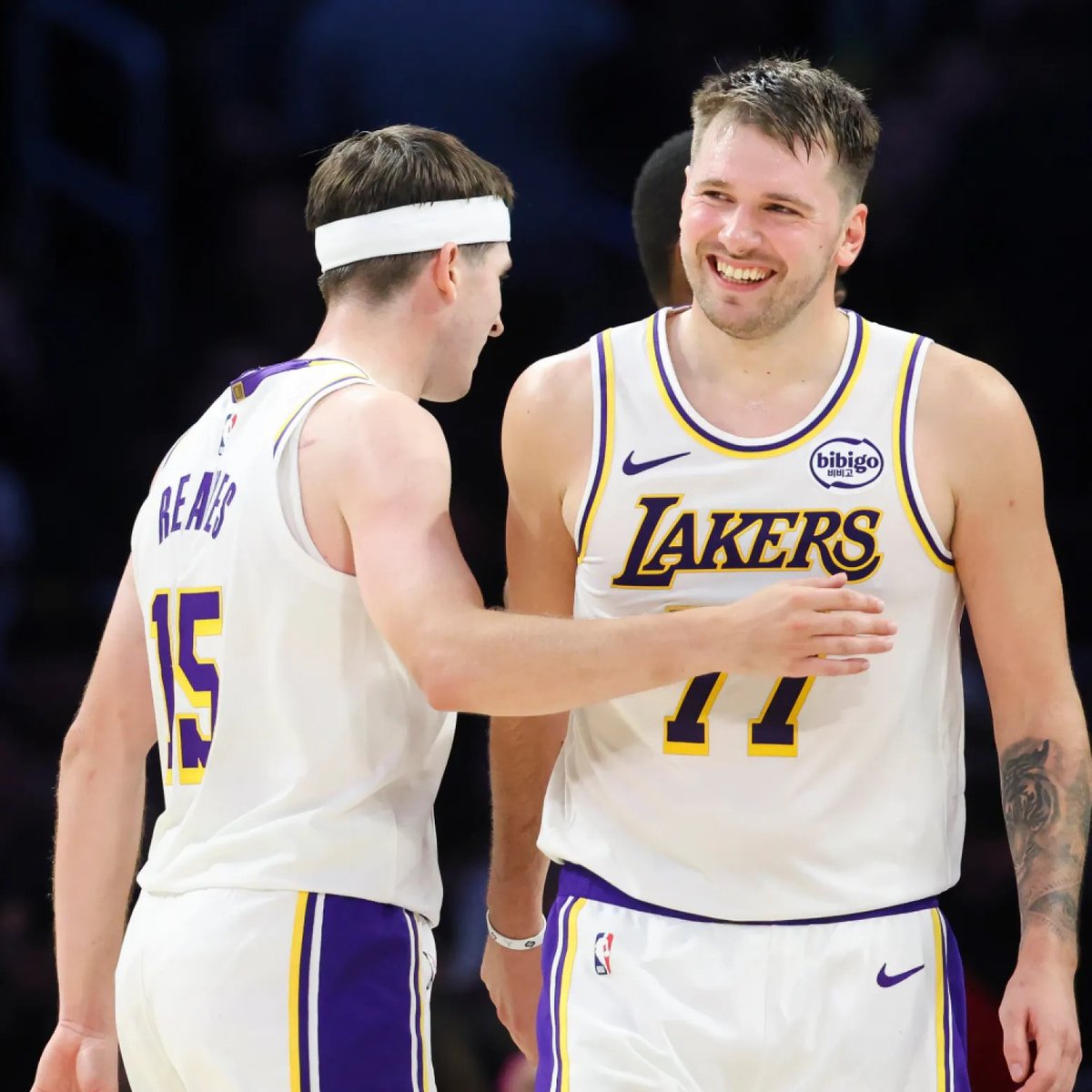 LakersLead's tweet photo. Jerry and Wilt 🏆
Magic and Kareem 🏆🏆🏆🏆🏆
Shaq and Kobe 🏆🏆🏆
Kobe and Pau 🏆🏆
LeBron and AD 🏆

They all won one 🏆

We are officially in the Luka and Austin era 👀 https://t.co/oy8PZo9wLz