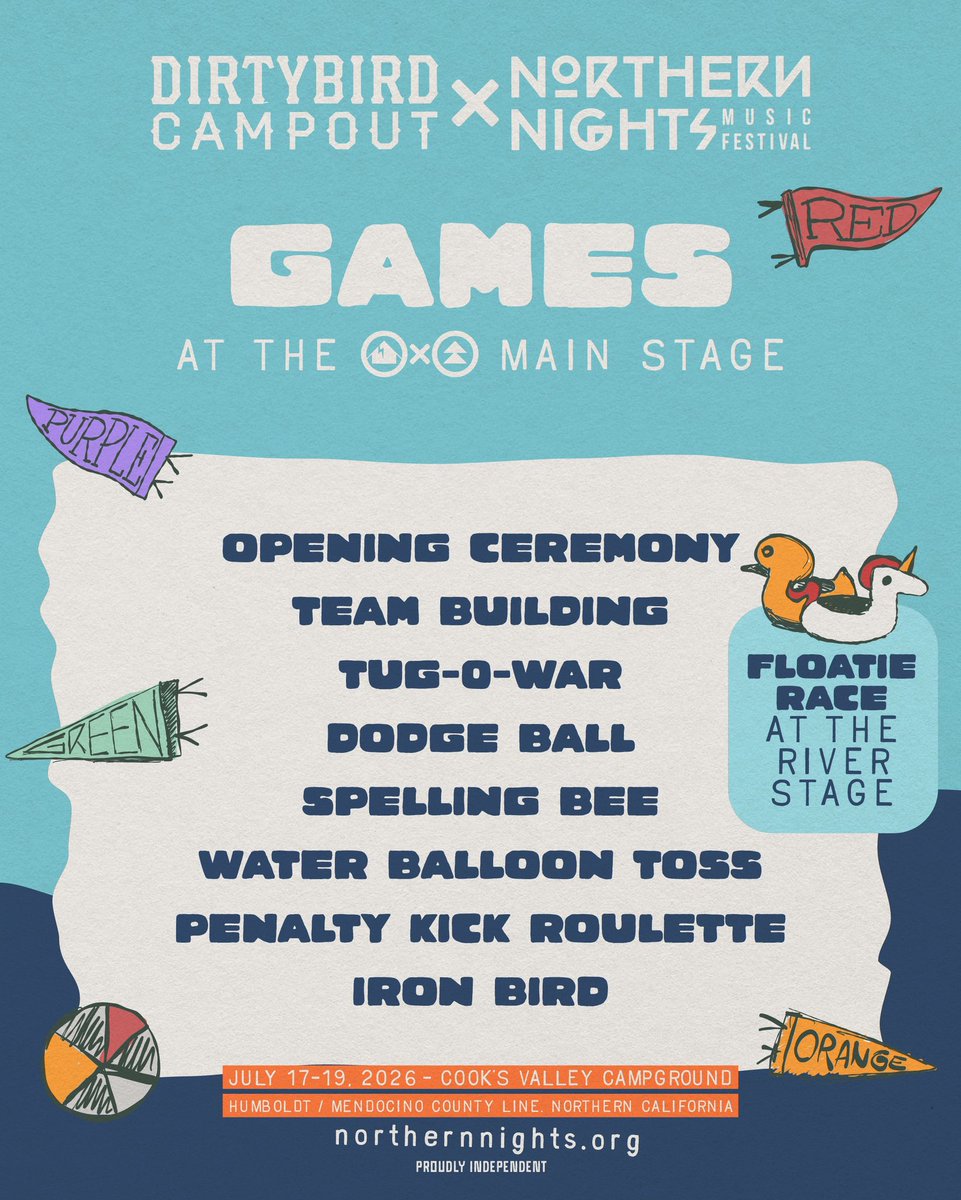 DirtybirdCamp's tweet photo. May the best color team win! 🏆 SWIPE → to see all of this years games and color teams tap in below!

See you on the field in less than 3 weeks! 🌲

https://t.co/NOjpxAjJwl https://t.co/CPpZjvXopI