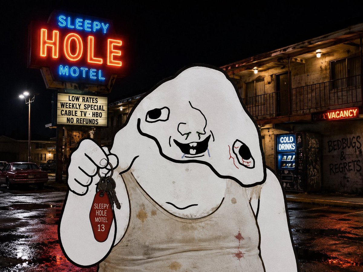ogdegenonsol's tweet photo. @Supermanonchain you ain’t gotta worry bout me. I’m a Degen of the pacifist persuasion. But the rest of the Degens in the trenches… Bro, you might want to take up residence in one of my fine motels. They’ll never look for you there. Check in under a fake name to be safu.

We are all Degen, but dayum. Little too greedy.
