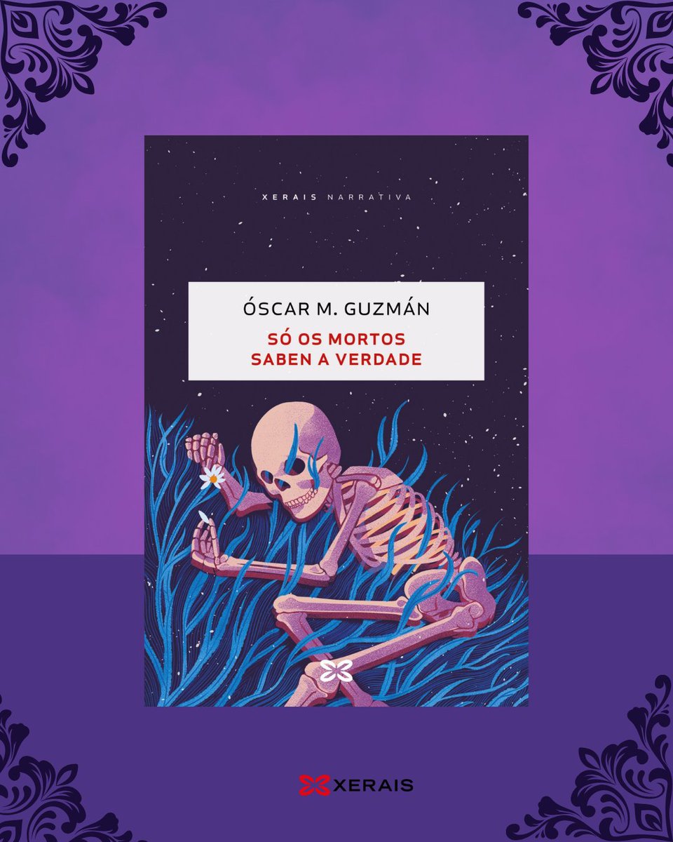 Xerais's tweet photo. «O noso foi unha historia de película, un poema de Neruda escrito na area da praia e borrado polas ondas dun temporal chamado destino».

"Só os mortos saben a verdade" de Óscar M. Guzmán. https://t.co/G351DaPEzm