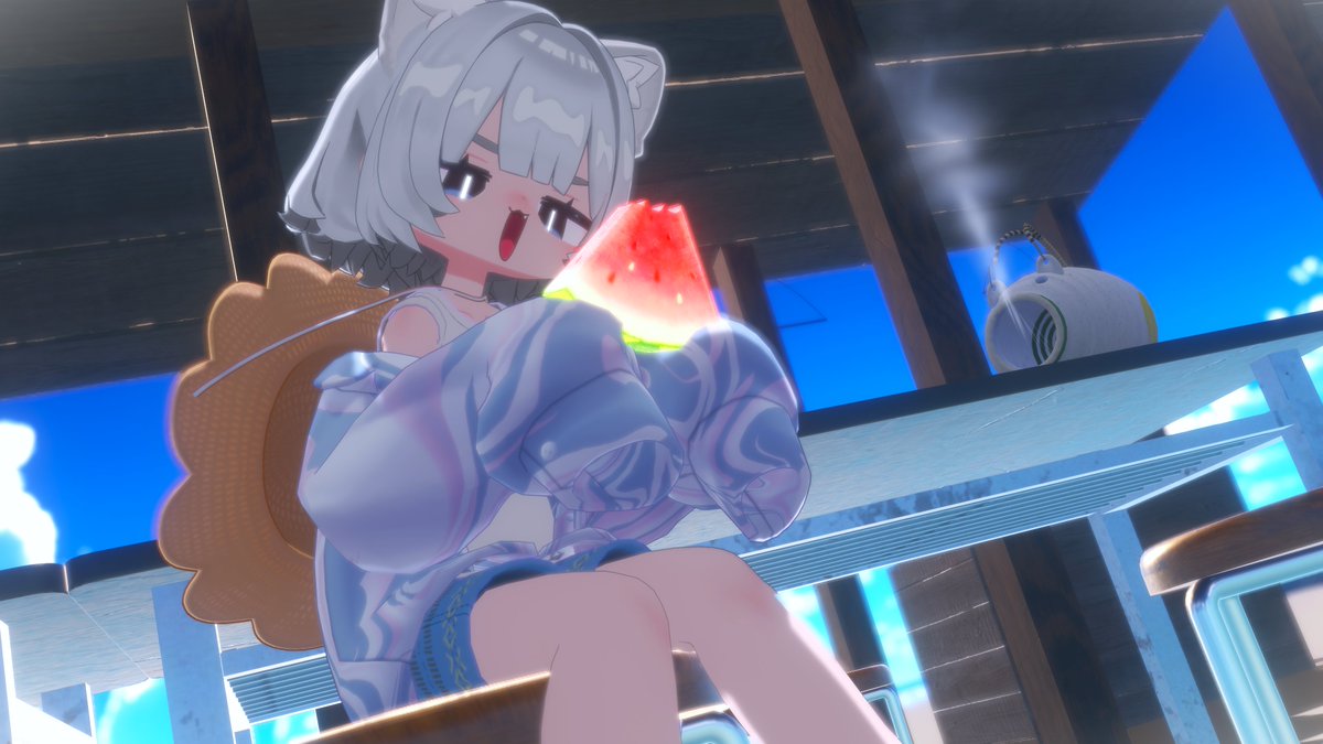 cellboko's tweet photo. ビビッド！な夏はすぐそこだよ！！！！！！！！！イサナイちゃん夏バージョン！！！！！！！！！ https://t.co/EkuIzMKKUa
