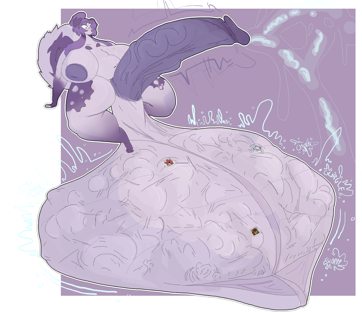 Hy_Polaris's tweet photo. #vore 
final drawing for anon that im REALLY glad that they were kind to me delaying it :3c https://t.co/zEg2SOANK7