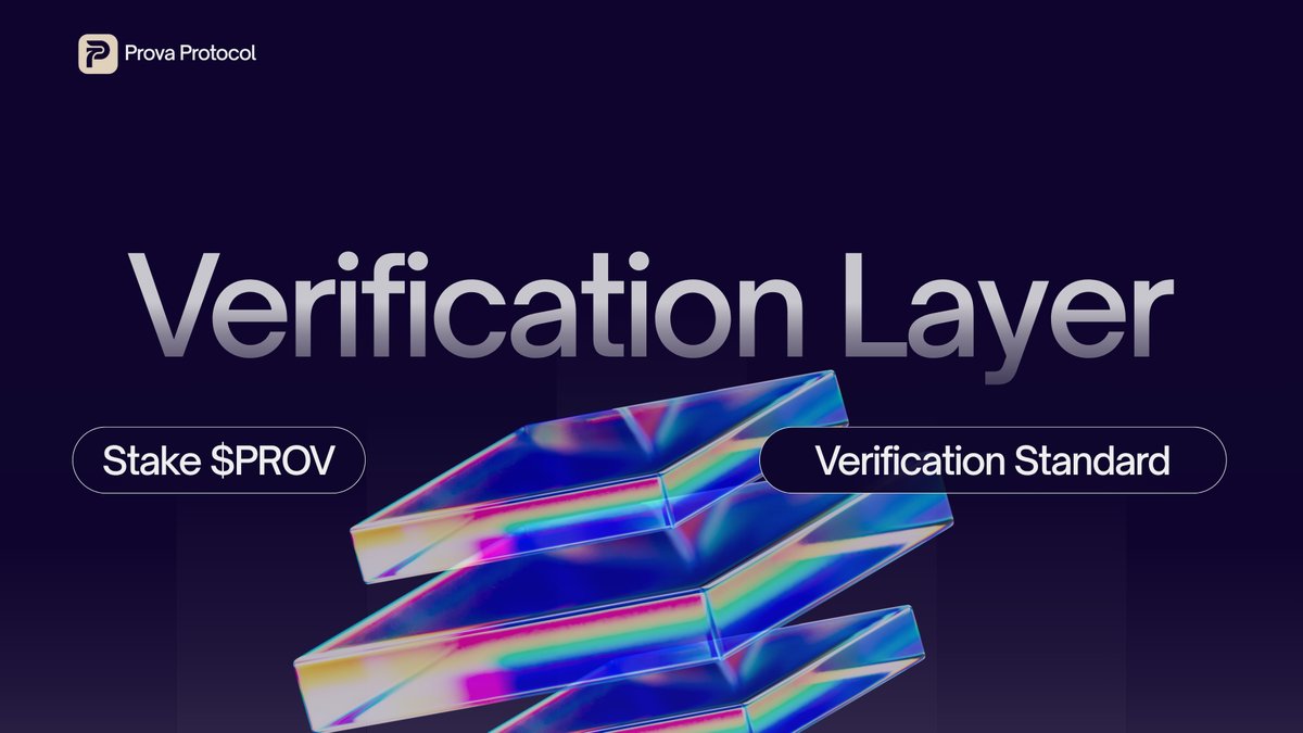 AskProva's tweet photo. The Prova verification protocol is now open to any AI provider.

Any platform running inference inside TEE hardware can now register their signing keys on our Solana program and submit proofs. Same ECDSA verification. Same TEE registry. Same on-chain enforcement.

To register, providers stake $PROV. Every proof they submit burns $PROV. Their users verify on Solana through Prova's program.

What this means for $PROV:

One AI chat burns $PROV on every message. That was phase one.

Now every AI provider that joins the network stakes $PROV to register and burns $PROV on every proof. More providers join, more $PROV staked, more $PROV burned. The verification layer scales and the token scales with it.

Prova is no longer one product. It's the verification standard for AI on @solana. And $PROV is what powers it.

https://t.co/YPwF9tmriB