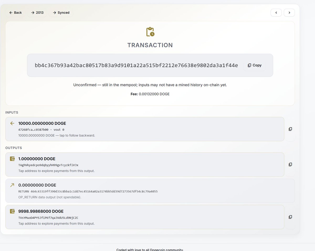 inevitable360's tweet photo. Sending my first $DOGE on the new testnet using #DogeGo - Much Faster Full Dogecoin Node π
so far so good, need some UI improvements on user notification and confirmation wen sending, but seams its workings as intended π https://t.co/k564ppyxbV