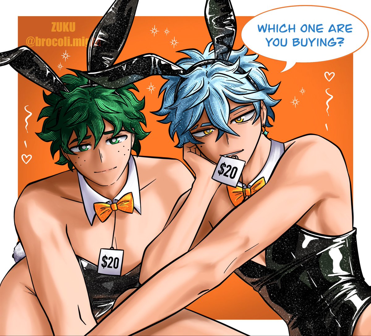 brocolimight's tweet photo. My bunnies 🐰

They could raise the price tbh… 

More on my Patreon 👀

#bkdk #oc https://t.co/waViOCkFK9
