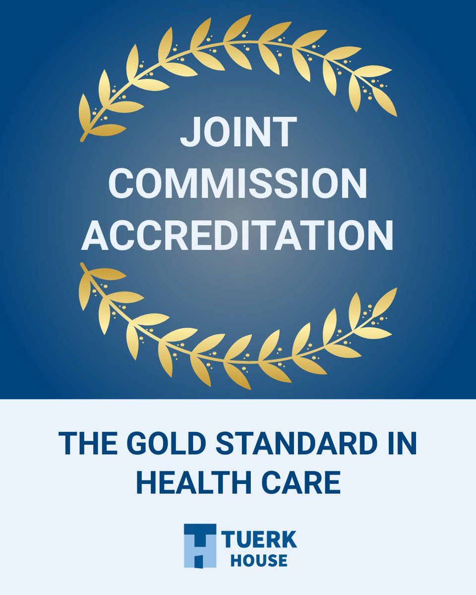 TuerkHouse's tweet photo. We’re proud to say that Tuerk House has earned Joint Commission Accreditation – the gold standard in health care. 🌟 

This recognition reflects our commitment to providing safe, high-quality care so patients can feel confident they’re receiving the support they deserve. https://t.co/uTx9k0v6OO