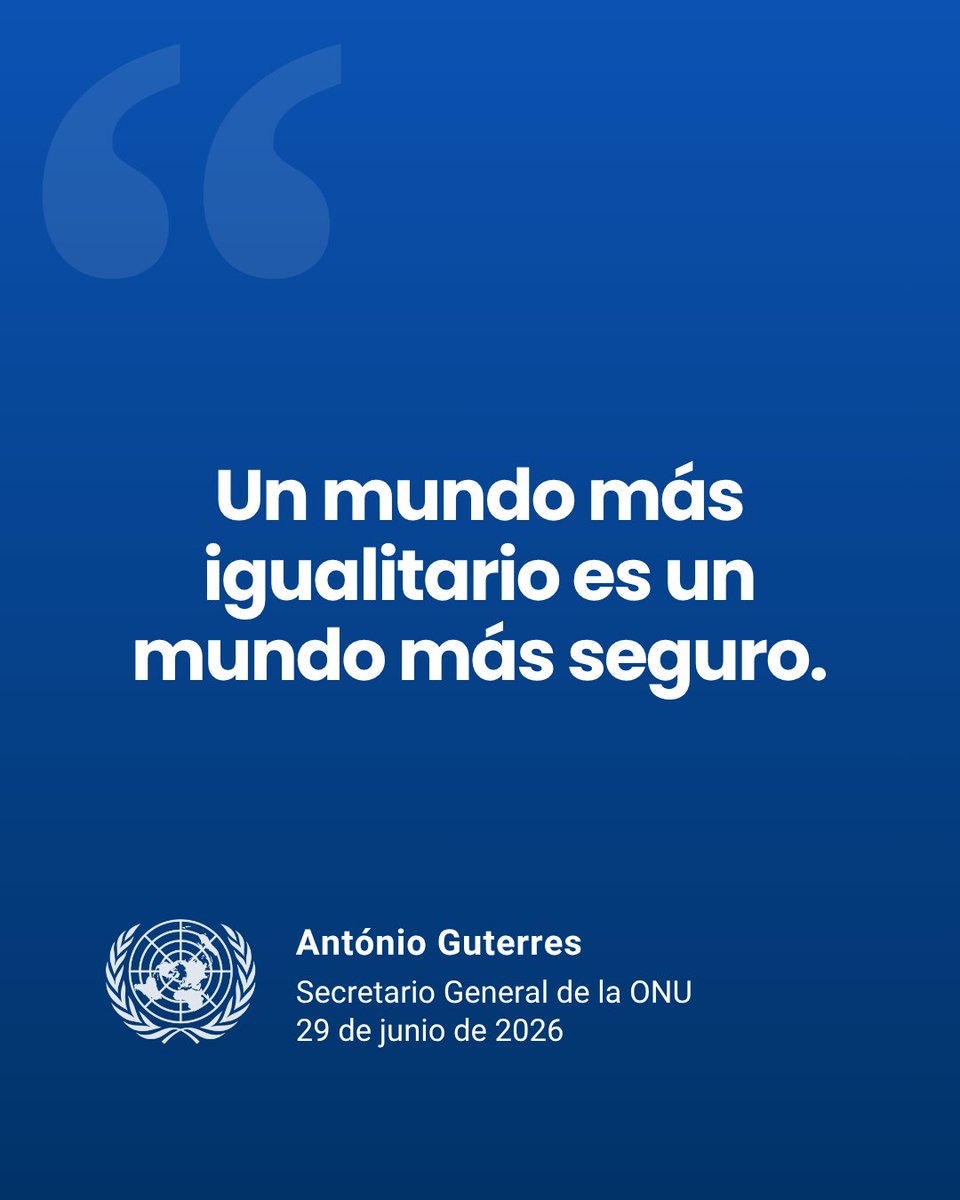 ONU_es's tweet photo. La amenaza del terrorismo está cambiando.

El Secretario General @antonioguterres afirma que debemos redoblar los esfuerzos para fortalecer la prevención y la cooperación internacional — sin dejar de defender los derechos humanos.

Solo así podemos construir un mundo más seguro para todos.