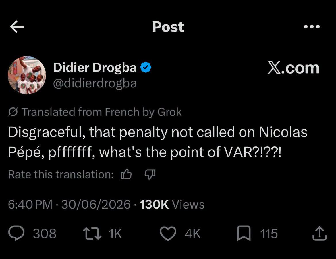y1025fm's tweet photo. Didier Drogba 🇨🇮 bore 

#YfmGhana #WorldCup2026 #FIFAWorldCup2026 #WorldCupOnY https://t.co/ZlmCFn11FK