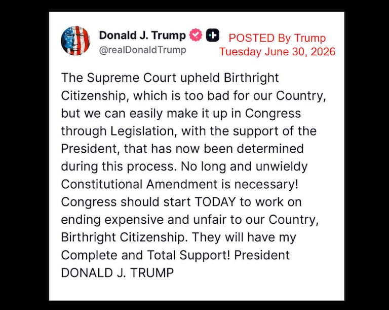 William84831241's tweet photo. @SpeakerJohnson Trump says the responsibility for fixing the Birthright Citizenship debacle is now in your hands.  Are you working on this RIGHT NOW? https://t.co/nyApspgXg8