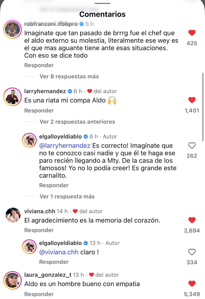 gabgavvv123's tweet photo. Todos los bonitos comentarios a mi Aldo 🫶🏻 sus buenas acciones hacen que la gente que lo conoce opinan así de él #AldoTdeNigris https://t.co/9hMrqFQLL5