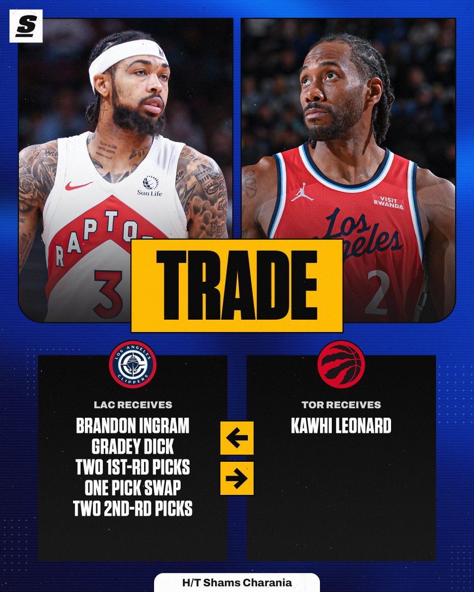 theScore's tweet photo. BREAKING: KAWHI IS COMING BACK TO TORONTO 🚨 https://t.co/E7djCiWHK7