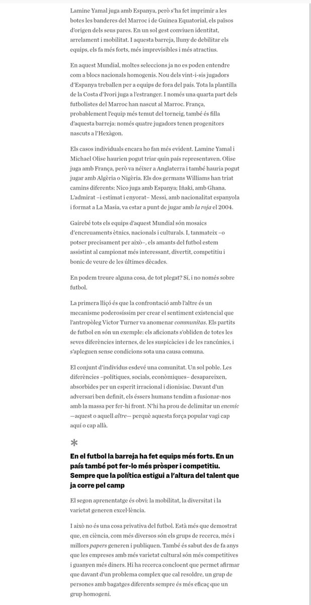 portet_bruguera's tweet photo. "Com diu l’Informe Fènix, problema no són els immigrants, sinó l’estructura del teixit econòmic que permet el creixement de sectors amb valor afegit molt baix, finançant-los a l’ombra amb salaris "subvencionats'" https://t.co/UVik1D8GLz
📝 Jaume Giró
https://t.co/PcnZaPwanv https://t.co/YLJrI4lu6E