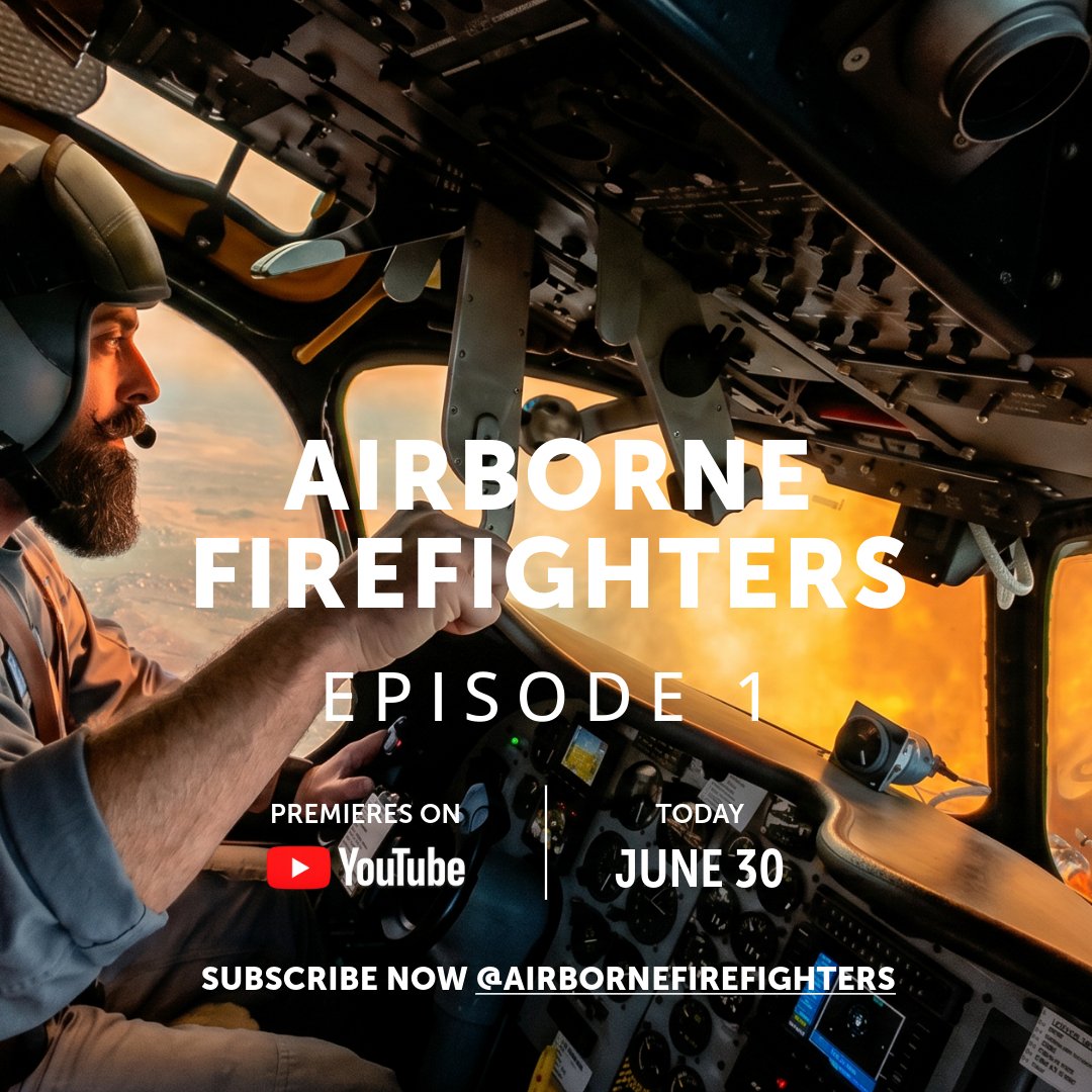 AirFirefighters's tweet photo. Tonight.
Airborne Firefighters Episode 1 premieres at 7 PM PST.
The story begins.
#AirborneFirefighters #wildlandfire #firetechnology #aerialfirefighting https://t.co/26b3lLIQ2v