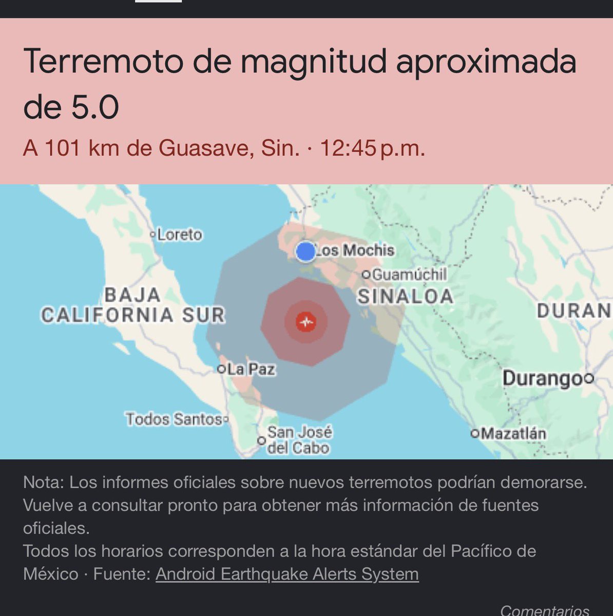 GeorgyNoticias's tweet photo. este terremoto es el más fuerte registrado de los últimos 20 años, magnitud 5 grados escala Ricther
#Sinaloa
#Culiacán https://t.co/6BrwcDSy8A