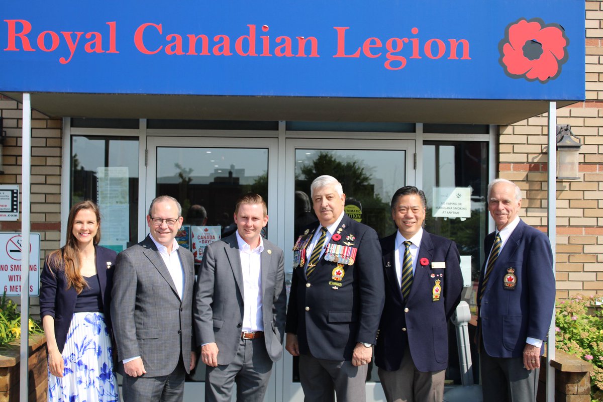 douglasdowney's tweet photo. These rebates will save branches ~$250K over 5 years &amp; help free up resources that can go towards local initiatives.

With #CanadaDay🇨🇦 around the corner, our government will continue standing with Ontario’s veterans &amp; the legions that have served our communities for generations. https://t.co/xeFuS1Lu31