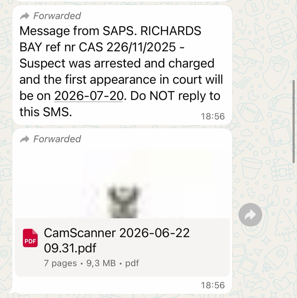 mmodiba10's tweet photo. BREAKING NEWS UPDATE 🔥🔥🔥

I told you guys, last month. uMhlathuze city manager has been arrested , charged and will appear in court on 20 July 2026. Charges are gross financial misconduct as per Municipali finance act. This relates to not paying service providers for no reason at all except taking unlawful instructions from Mayor Ngwezi. His day is coming SOON.