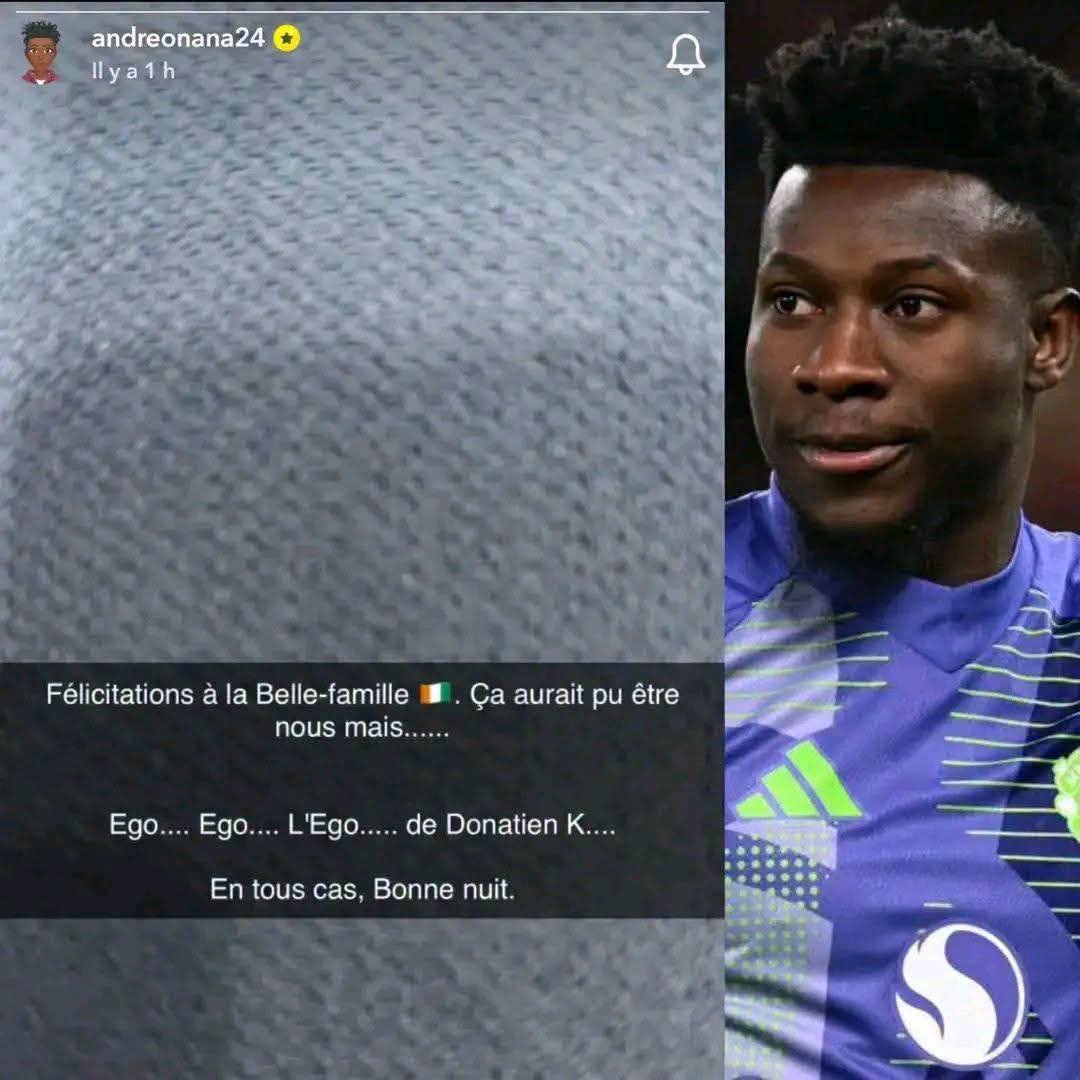 ArseneLougomori's tweet photo. André ONANA a contaminé sa poisse à la côte d'ivoire en les félicitant 💔 https://t.co/uMvoTZjzTp
