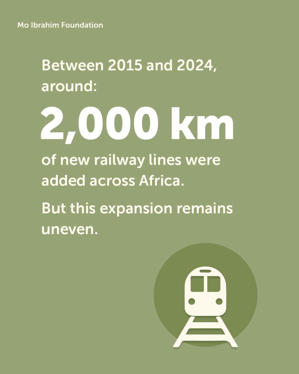 Mo_IbrahimFdn's tweet photo. 🚆 Can railways unlock African mobility and trade?

Learn more in our report: https://t.co/aRkC76bkg1

#Africa #Mobility #Infrastructure https://t.co/nwcQypz3DQ