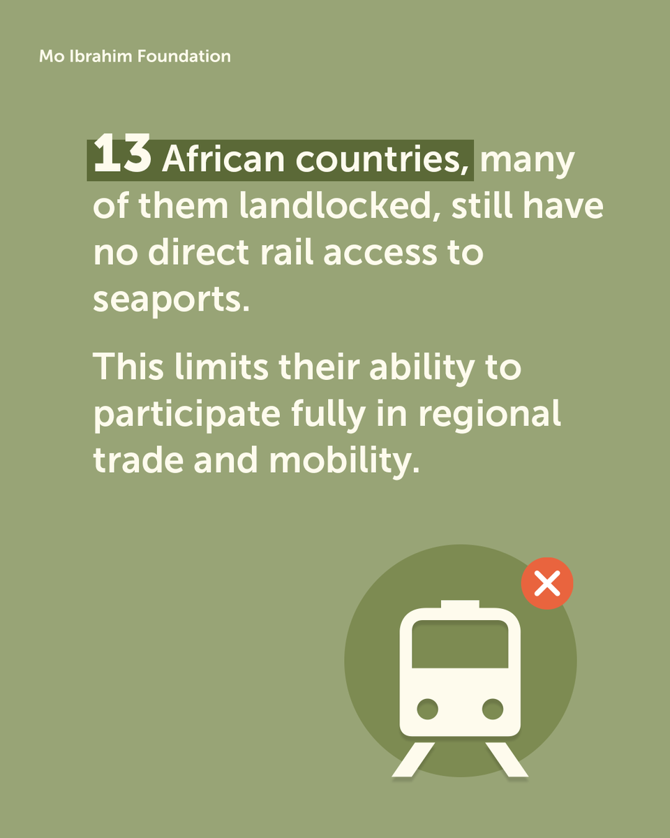 Mo_IbrahimFdn's tweet photo. 🚆 Can railways unlock African mobility and trade?

Learn more in our report: https://t.co/aRkC76bkg1

#Africa #Mobility #Infrastructure https://t.co/nwcQypz3DQ