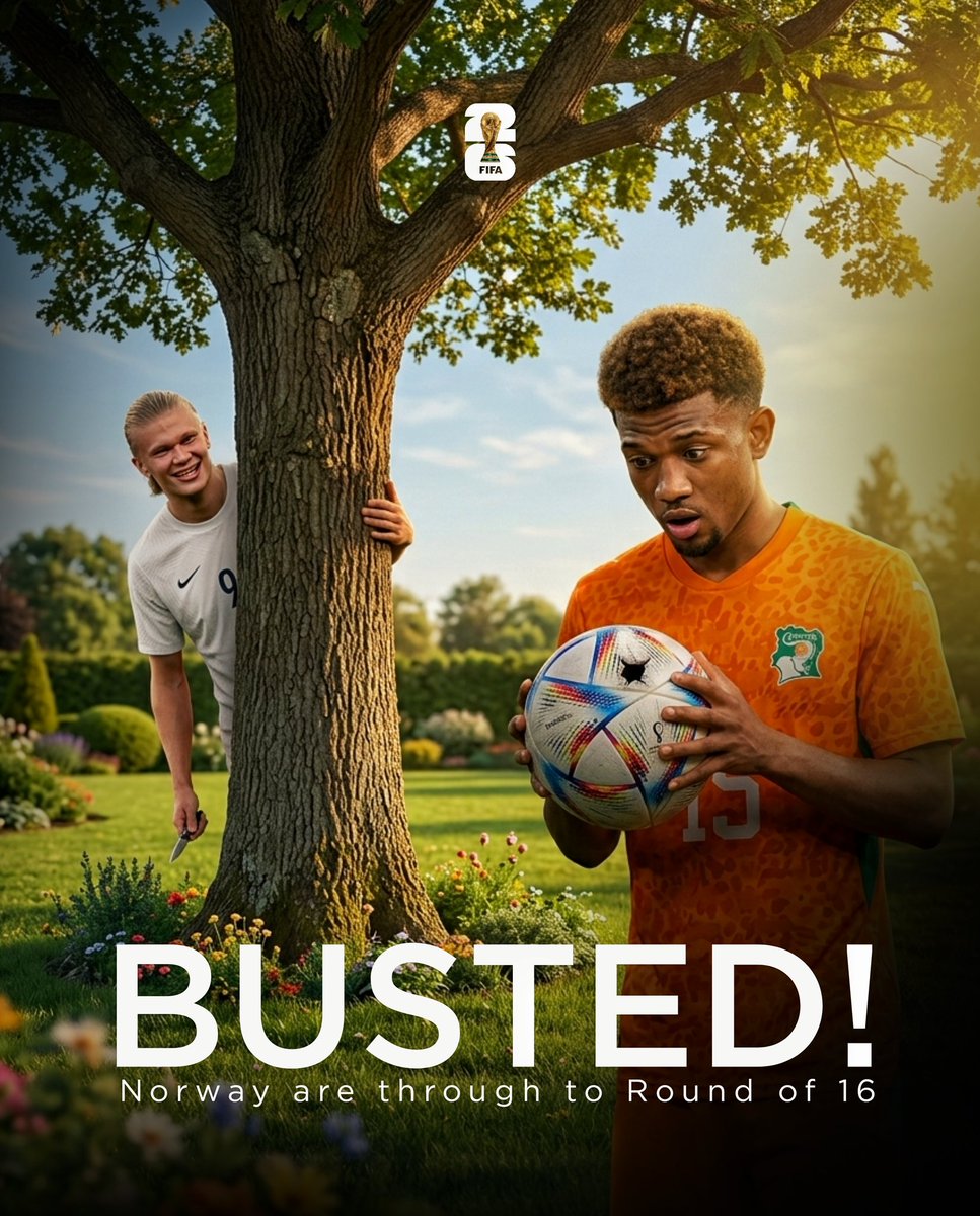 yummydesignss's tweet photo. Erling Haaland Shattered Amad and Cote D'voire dream at the world cup. 

Amad did well but it has come to an end. 
Cooked by yours sincerely https://t.co/70KVZsQE8h