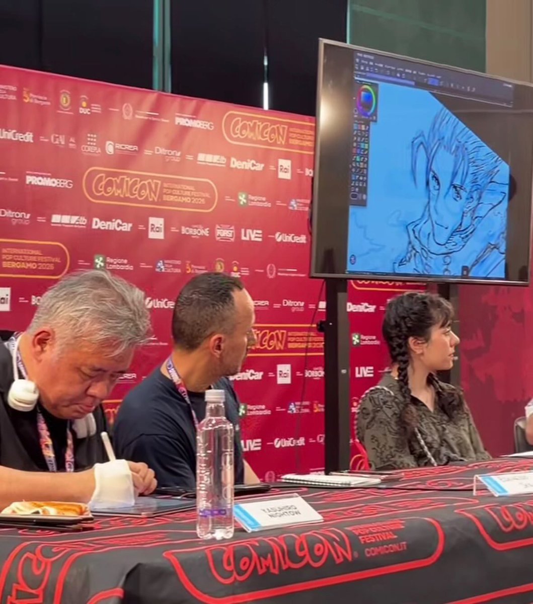 museqmeg's tweet photo. wdym Mr. Nightow as in Italy and drawing Vash live for everyone? How cool! ❤️
#trigun https://t.co/7YWF0P4OU9