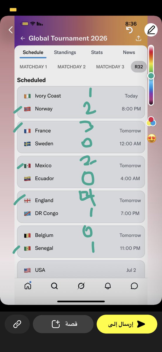 _biea_'s tweet photo. اجرب احساس توقع  اليوم 
النرويج طلع صح 
#Fıfaworldcup2026 https://t.co/5qWJRJRQcT