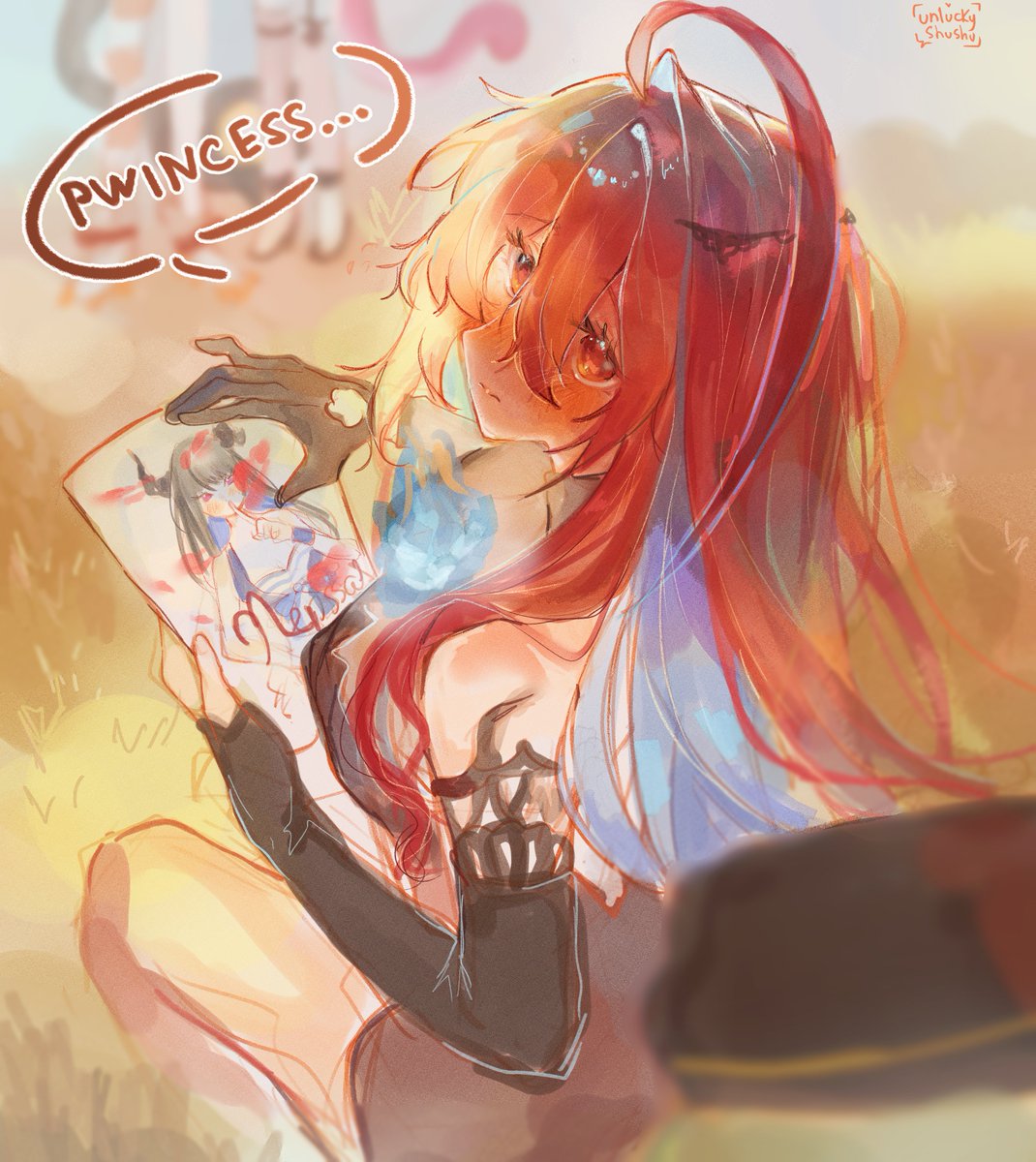 unlucky_shushu's tweet photo. Happy 2nd anniversary, Justice! Wait...  DEVILISH DIVA?! ❤️💙
#Bloodraven https://t.co/kJPgTUBnmp