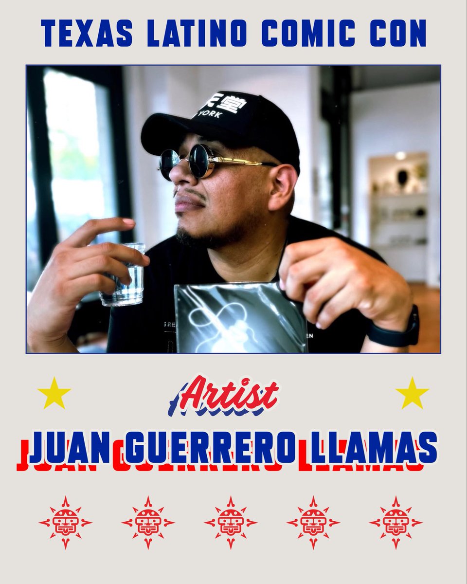 TxLatinoComics's tweet photo. Guest drop for #TLCC2026! 🔥

Welcoming artist Juan Guerrero Llamas (@4_star_art) — bold, dynamic artwork you need to see in person. 

Free family event • Saturday, August 1 at Latino Cultural Center, Dallas. 

More guests coming soon! 🎨 https://t.co/8XgGV5KFKn