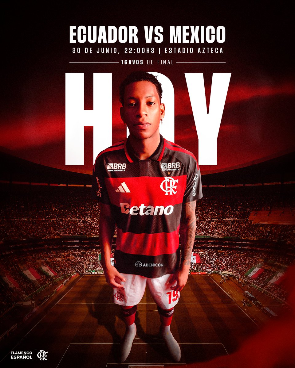 Flamengo_es's tweet photo. 🇪🇨 ¡HOY JUEGA ECUADOR! https://t.co/SAyRtB6ple