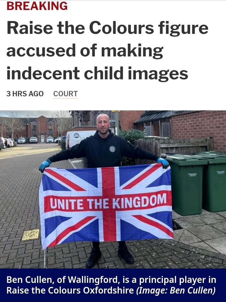 gingerrtom's tweet photo. Another lovely 'Raise the Colours' member, this time we have Ben Cullen.

He is due to appear before a jury at Reading Crown Court on July 1st having been found with 78 indecent images of children ranging from category A to C.

This whole movement needs
thoroughly investigating! https://t.co/dQS1lP2FIW