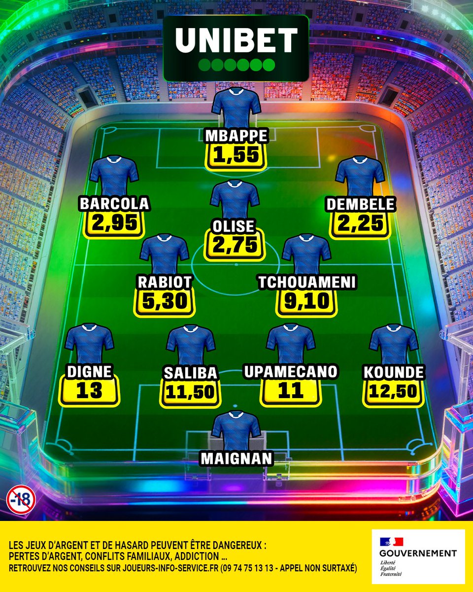 UnibetFrance's tweet photo. 🚨 H-1 avant le match de la France face à la Suède ! Qui va briller dans ce 16e de finale ? https://t.co/ONqYfcfJas